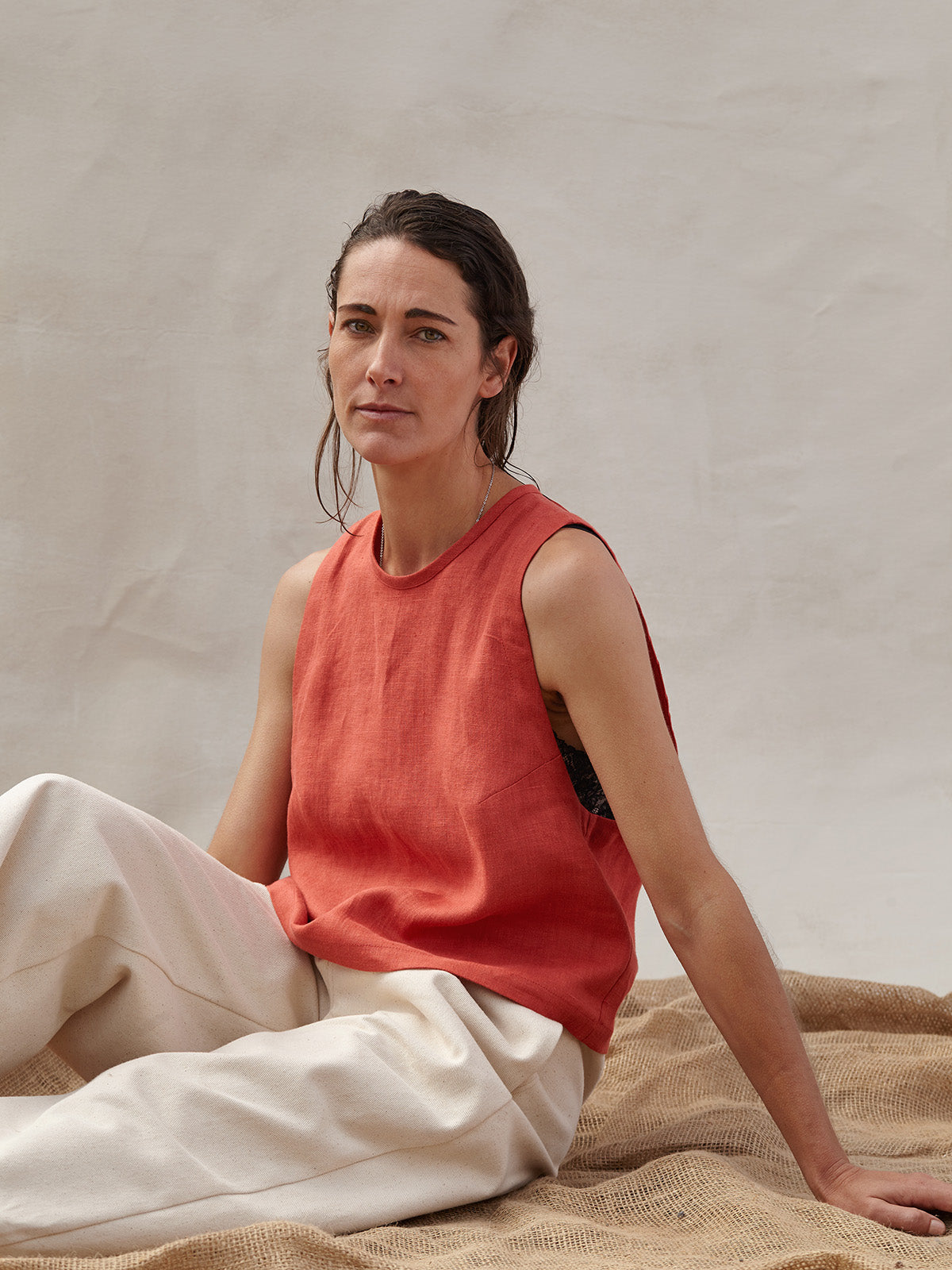 Kaely Russell Studio: Tie Vest | Pomelo
