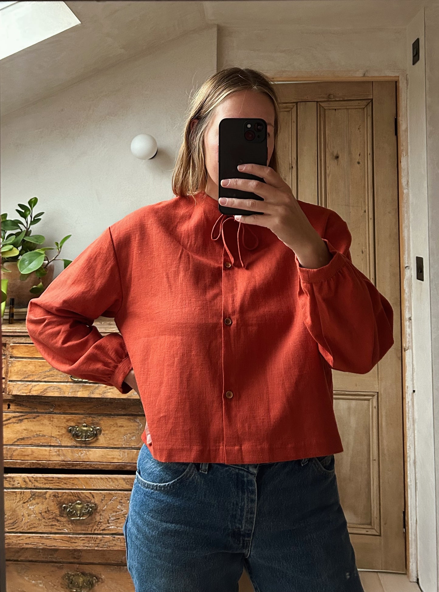 Tie Shirt | Rust
