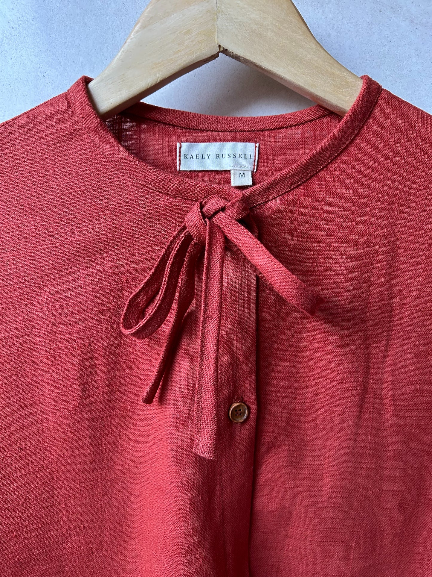 Tie Shirt | Rust