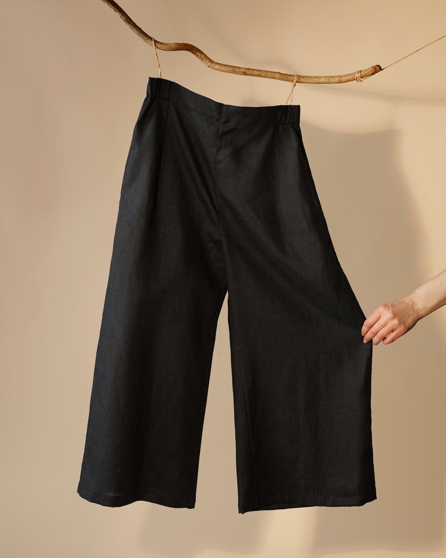 Wide Leg Trouser | Black