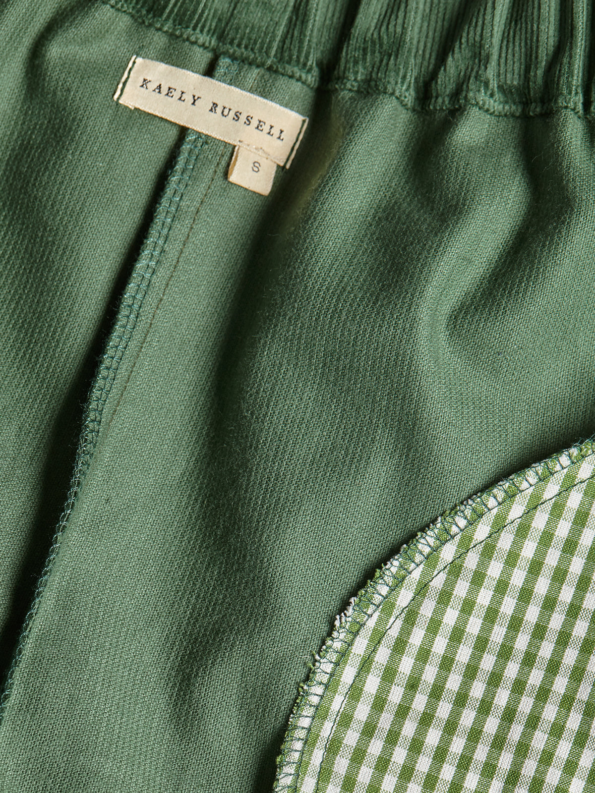 Wide Leg Trouser | Green Cord