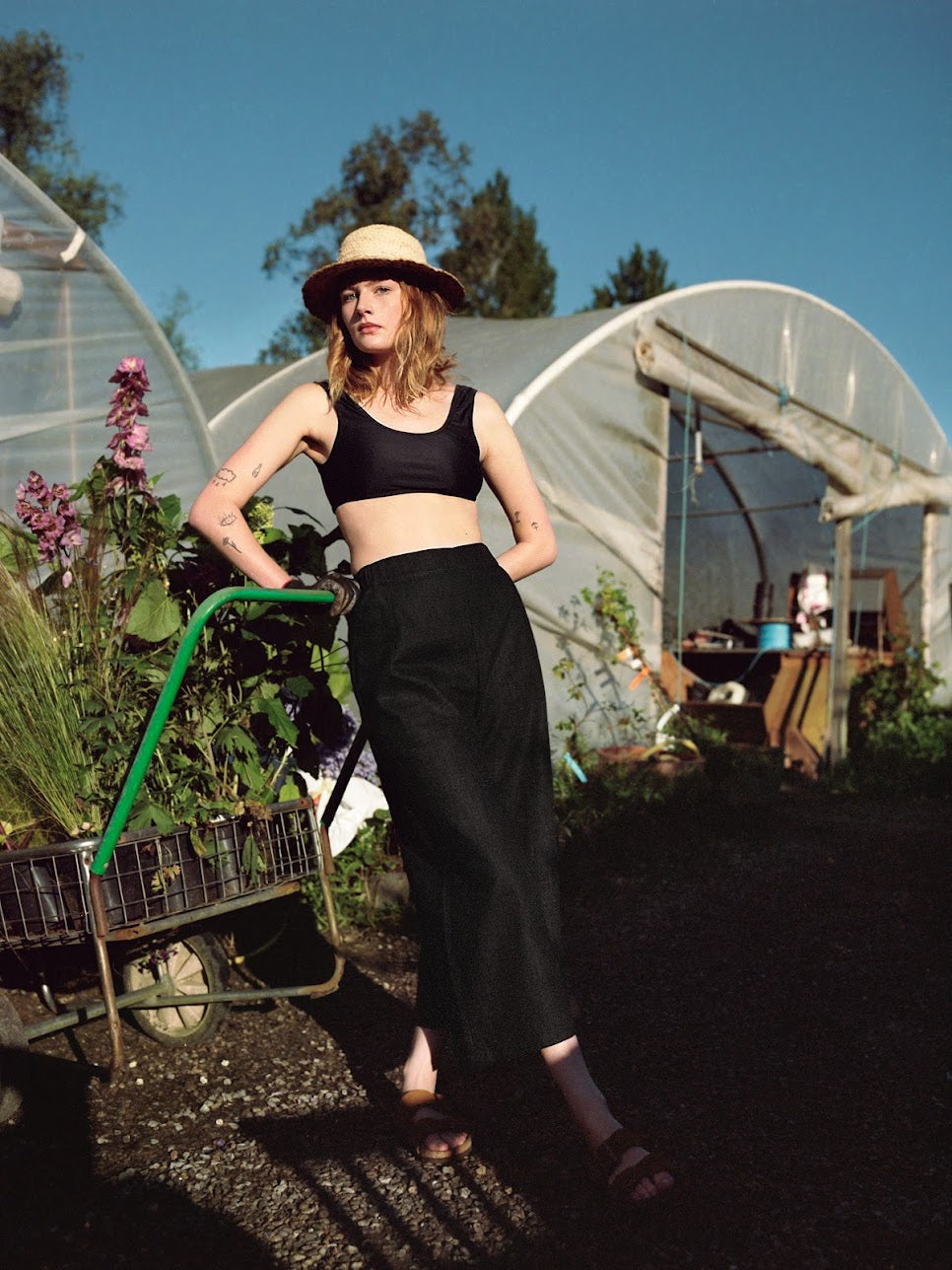 Wide Leg Trouser | Black