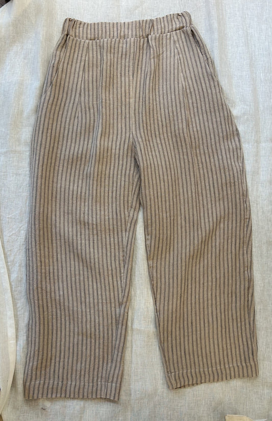 Elba Trousers | Putty Stripe