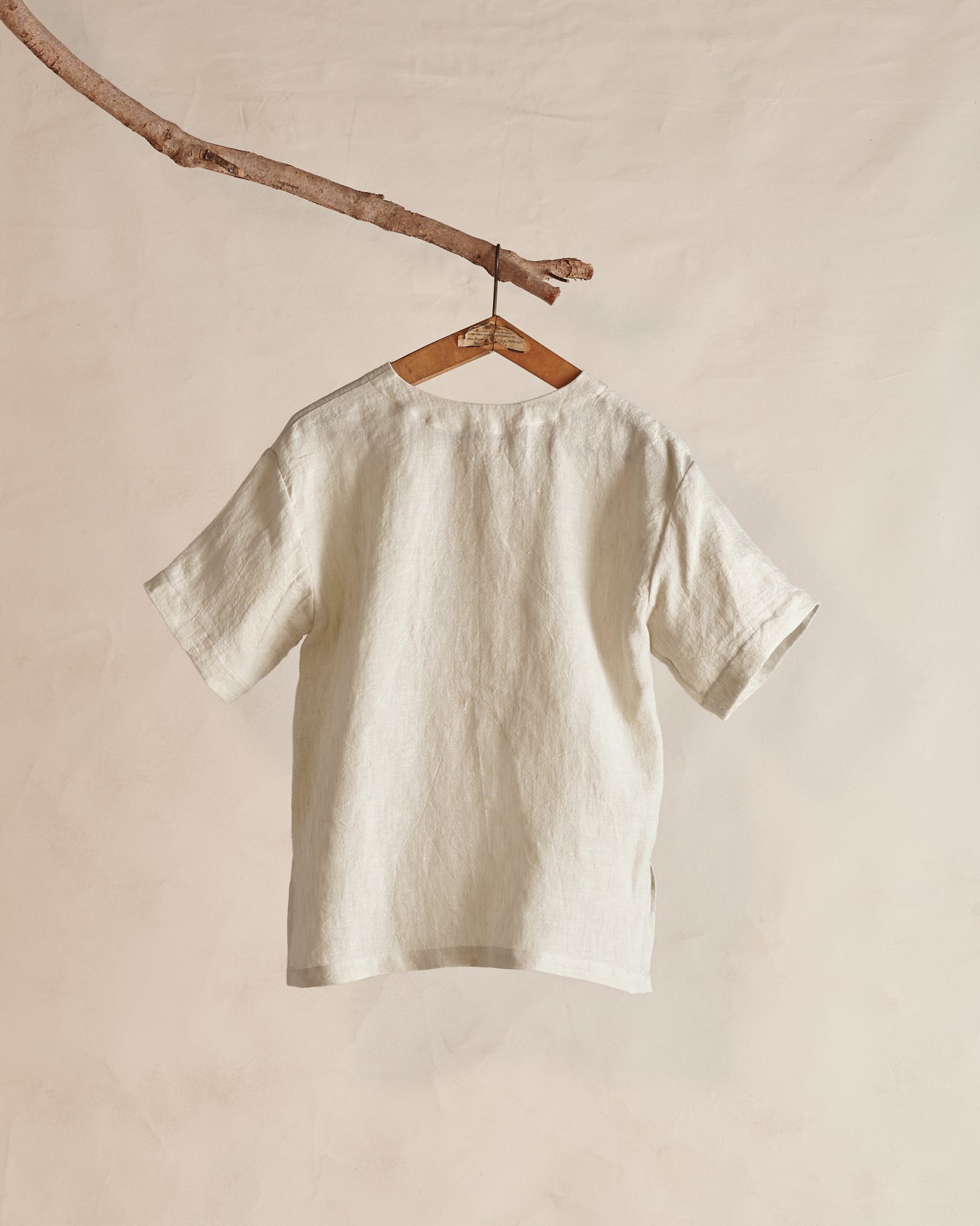 Button Tee | Natural