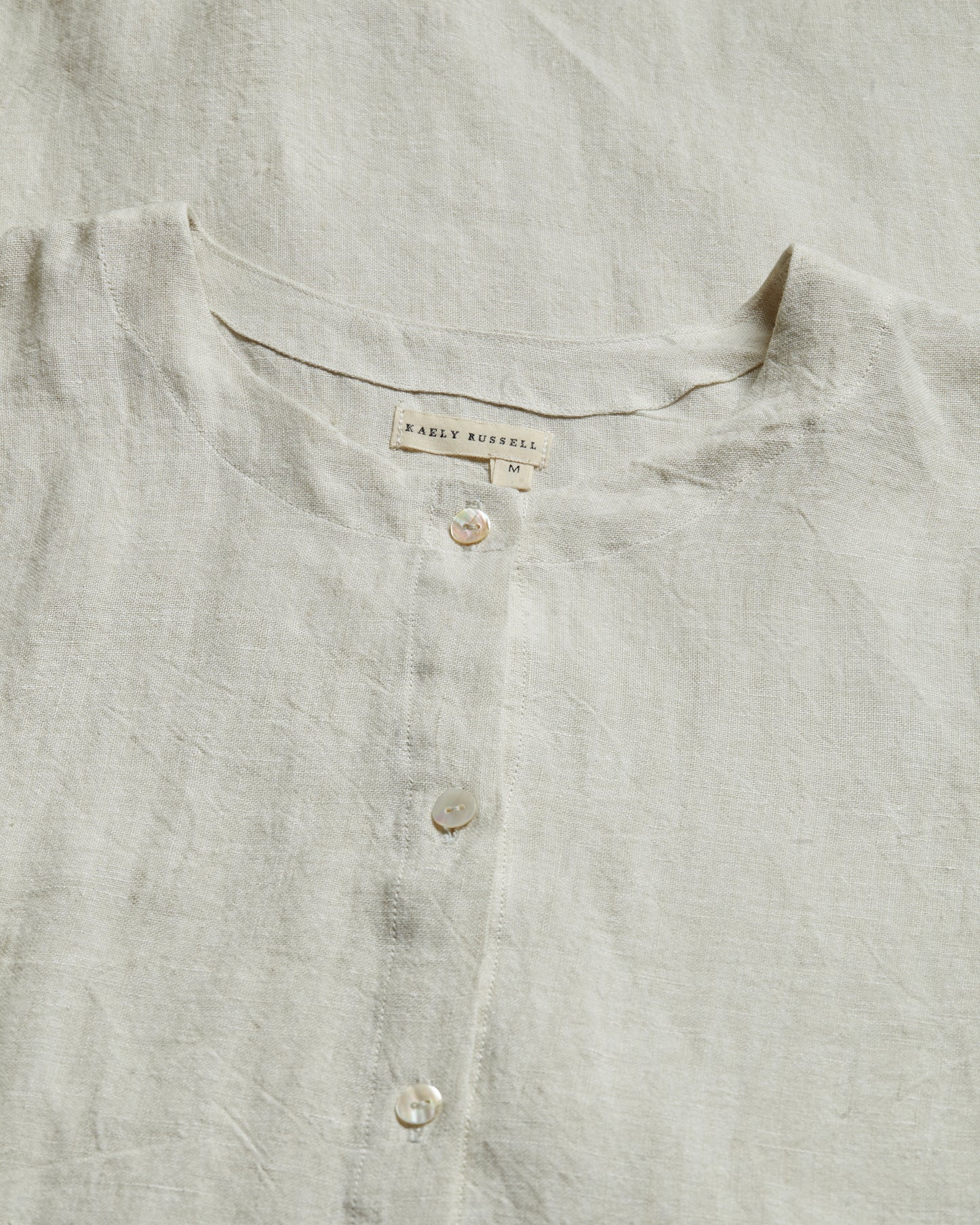 Button Tee | Natural