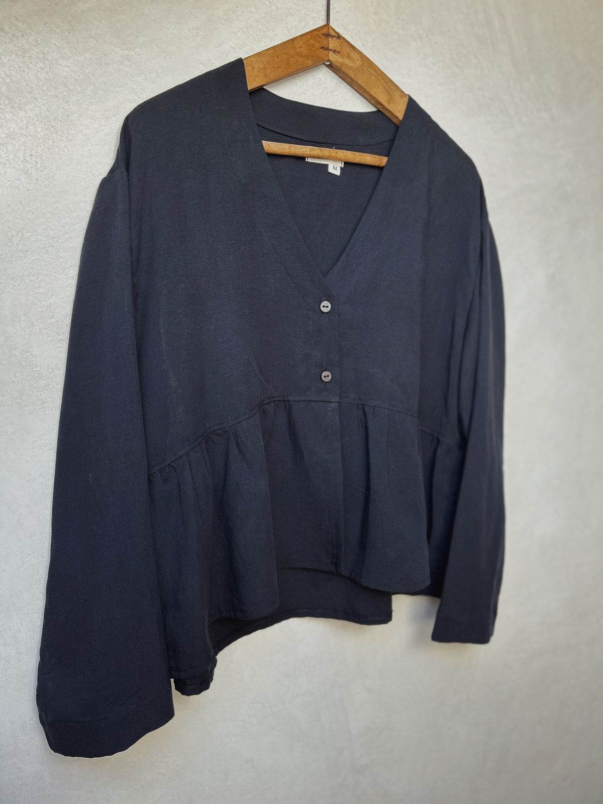 Frill Top Black ONE OFF