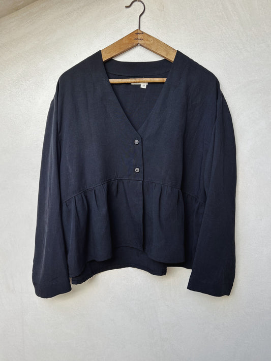 Frill Top Black ONE OFF