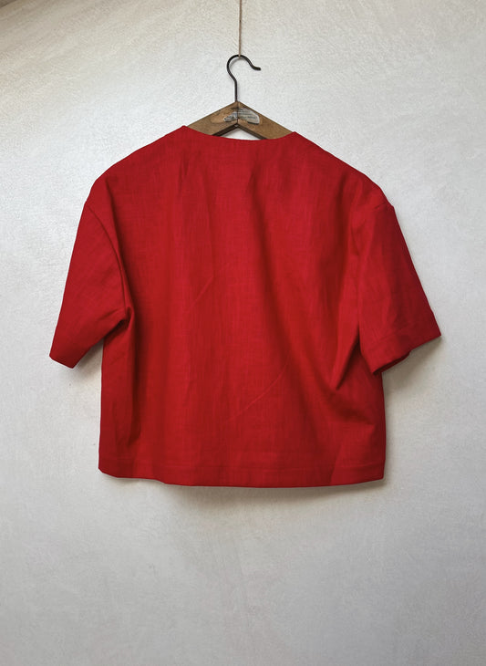 Cora Top | Red ONE OFF