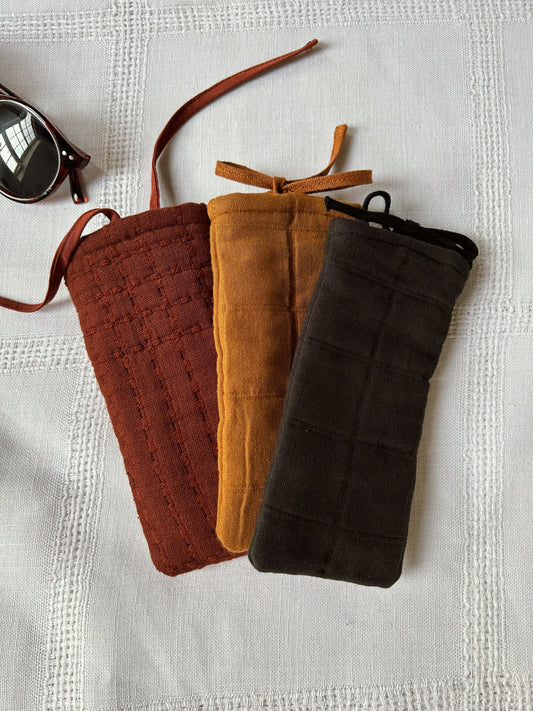 Quilted Sunglasses/Glasses case