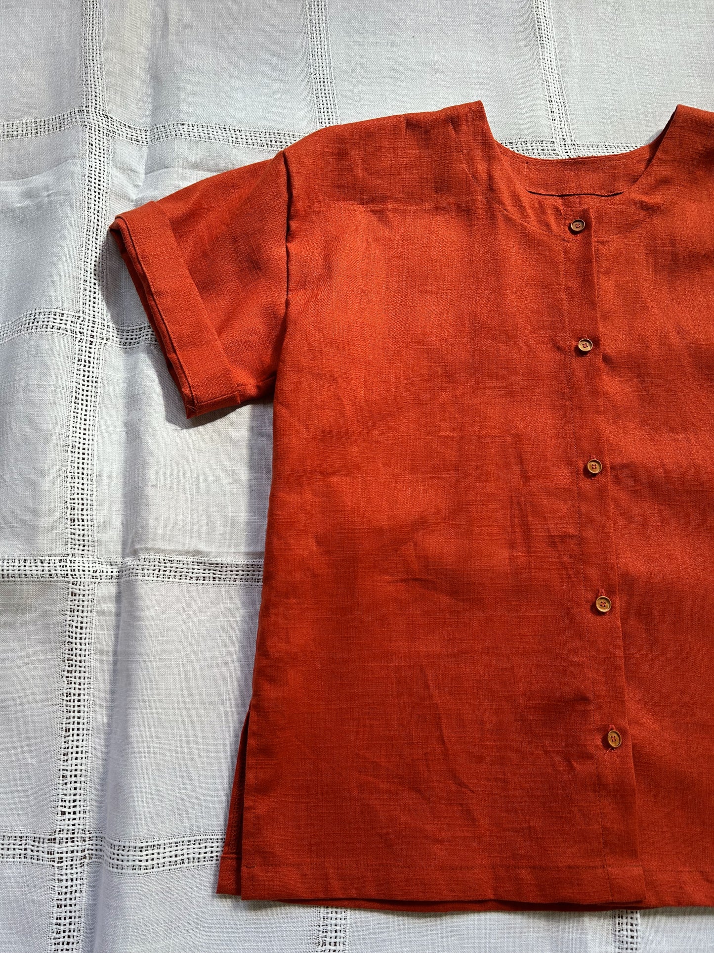 Button Tee | Rust - ONE OFF