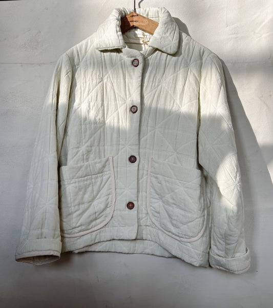 Rue Jacket | Quilted Ecru