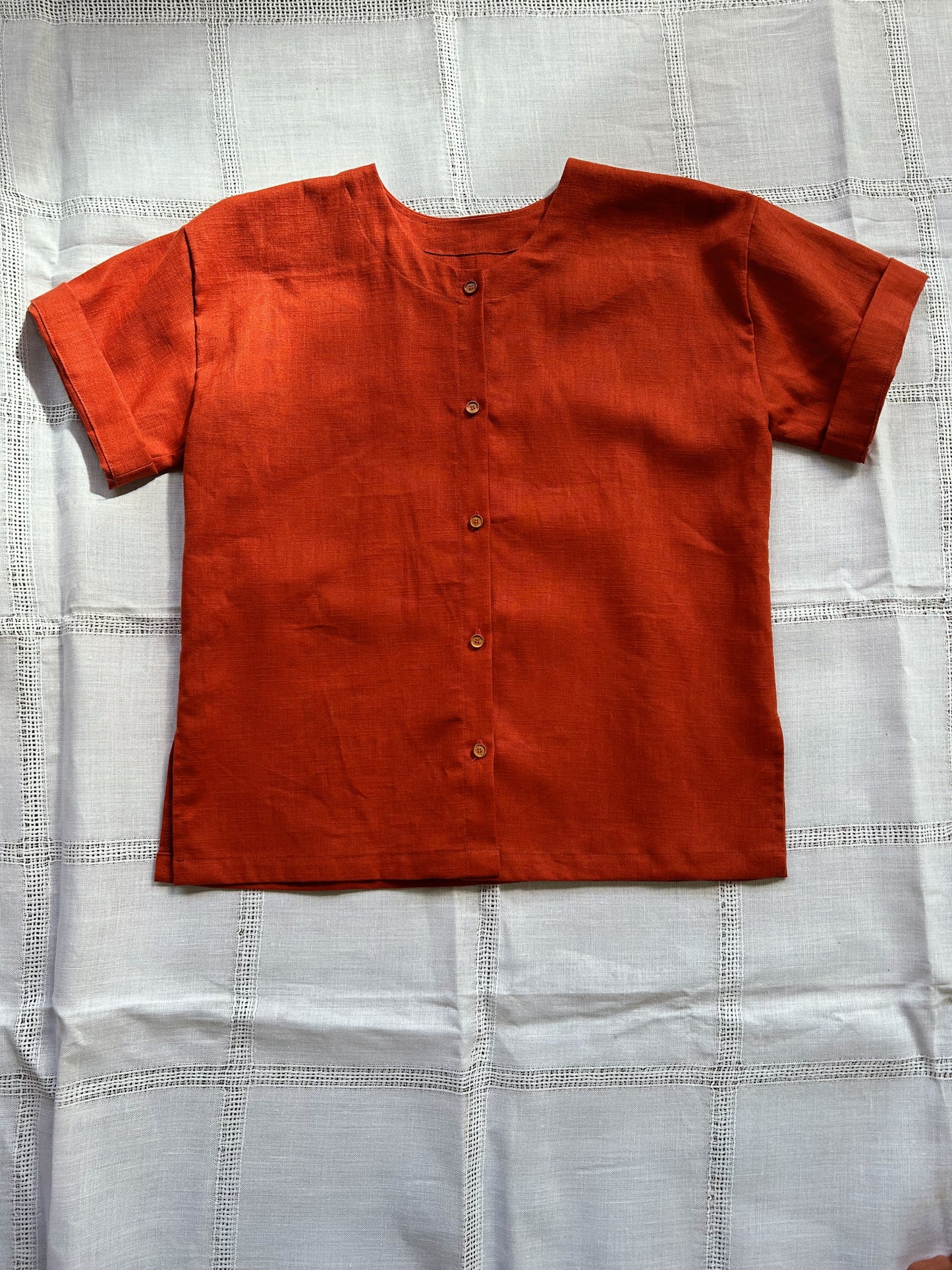 Button Tee | Rust - ONE OFF