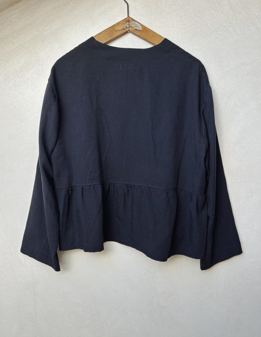 Frill Top Black ONE OFF