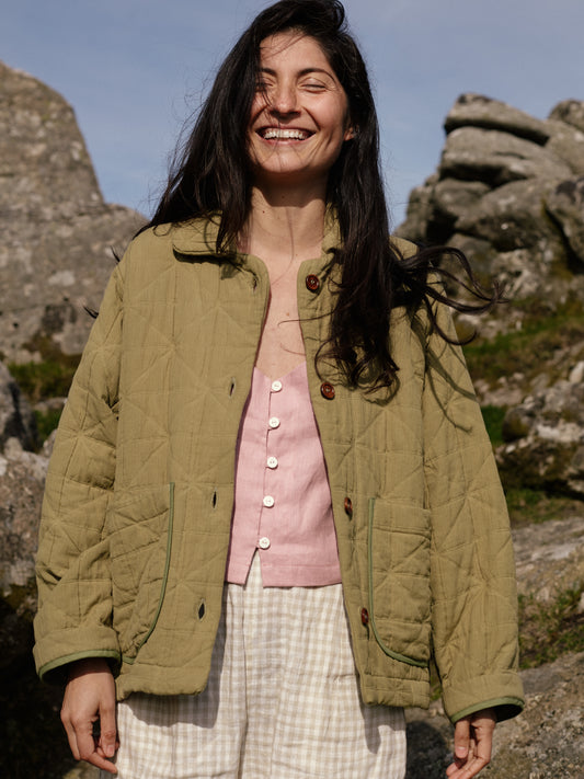 Rue Jacket | Quilted Olive