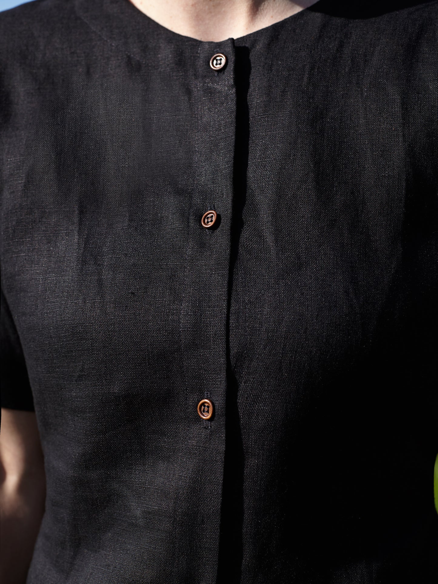 Lillie Dress | Black Linen