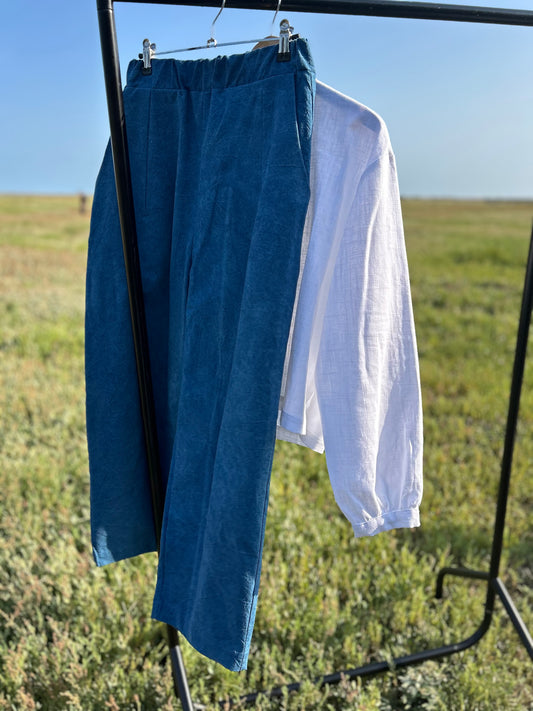 Elba Trousers | Indigo Dyed