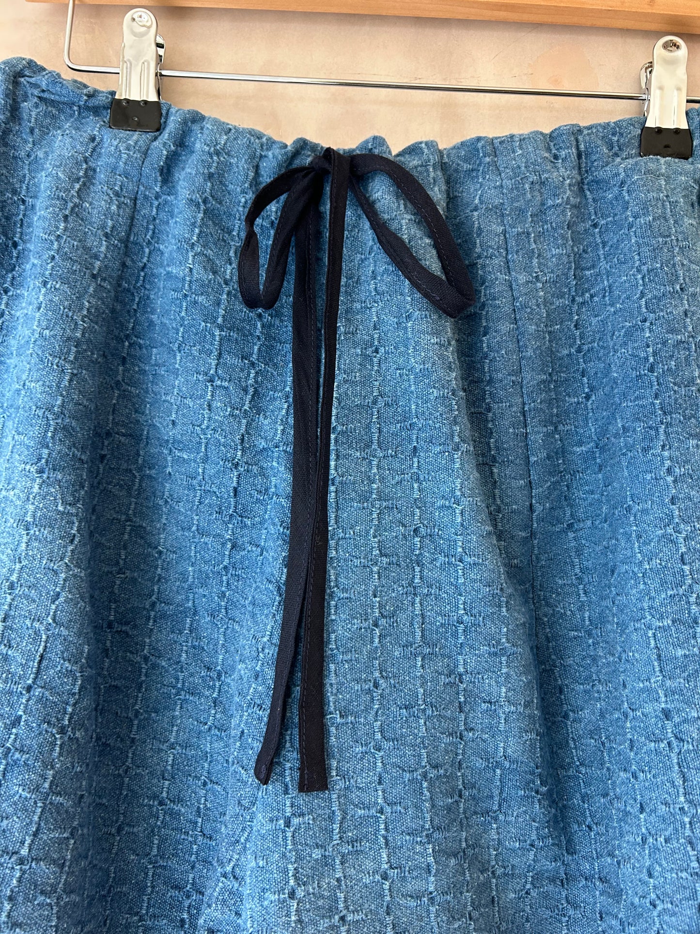 Drawstring Shorts | Indigo Textured ONE-OFF