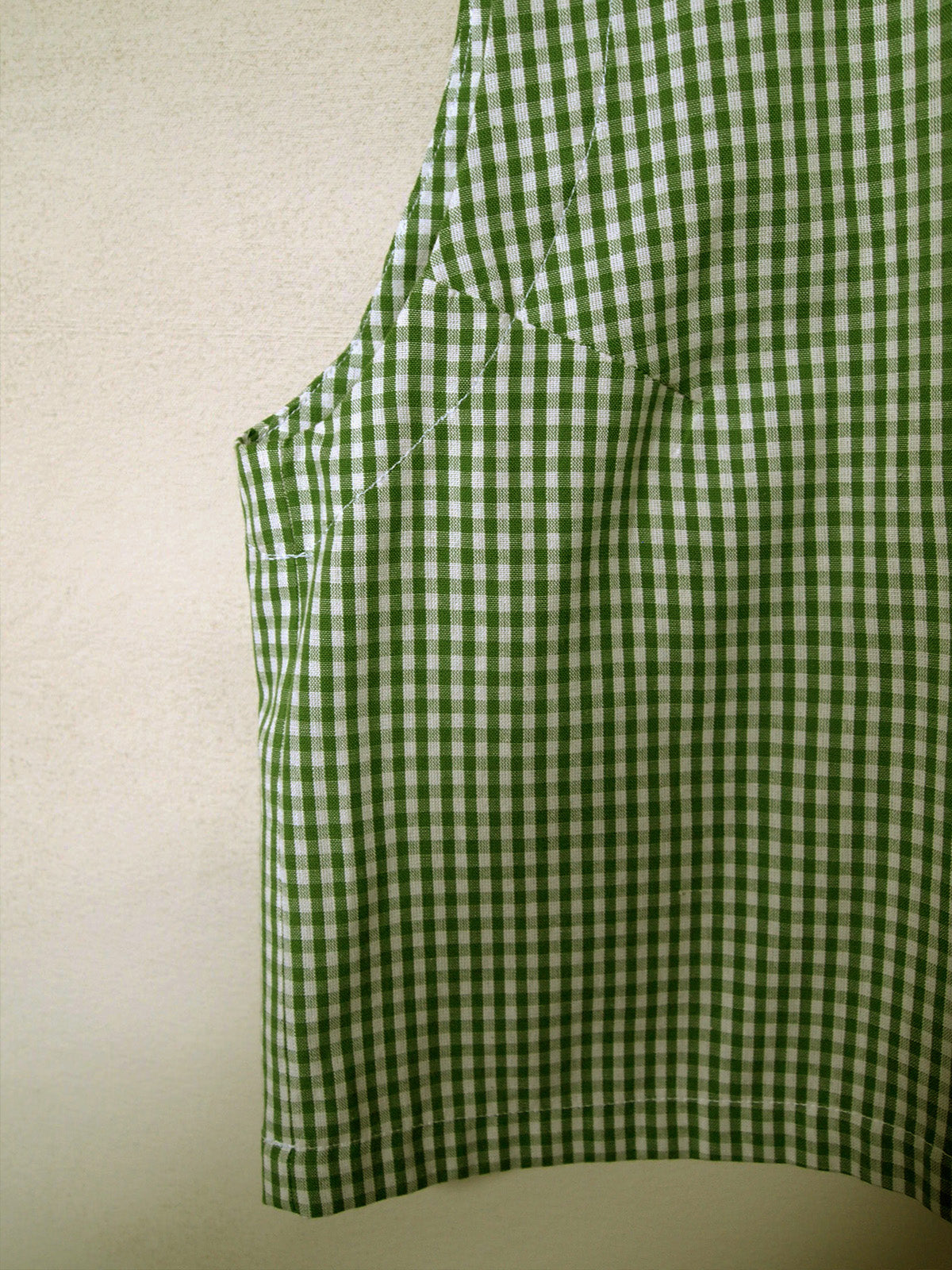Tie Vest | Green Gingham