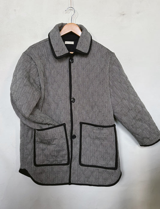 Quilted Coat | Herringbone