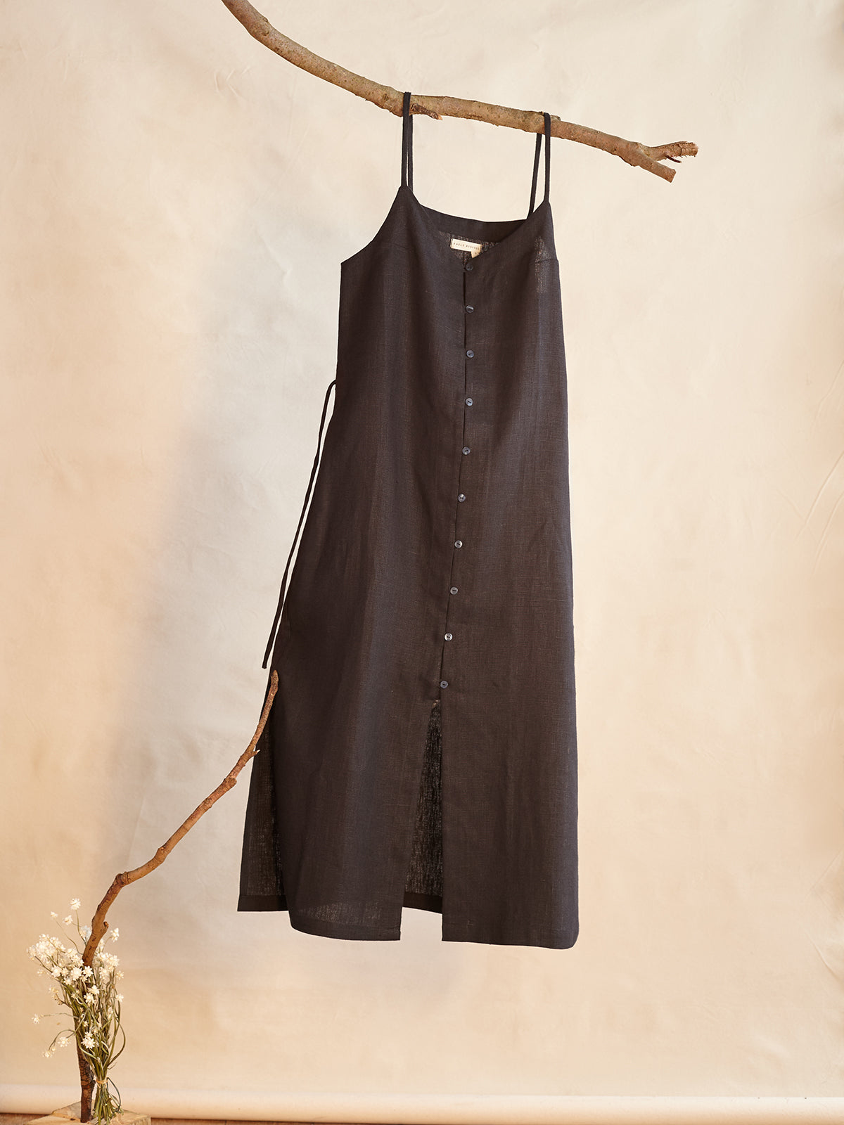 The Birch Dress | Black in Linen by Kaely Russell Studio